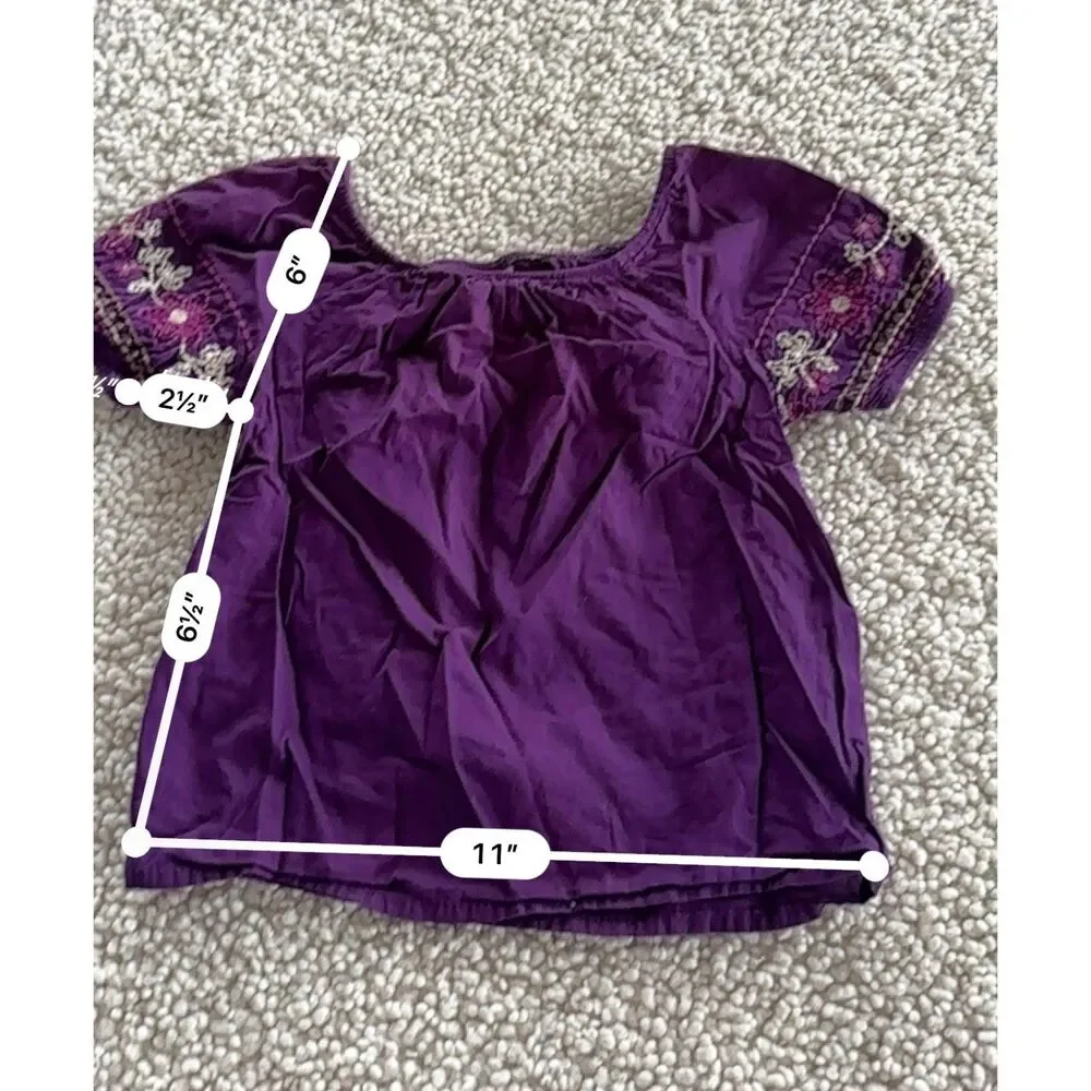 Vintage Cherokee Y2K Purple Outfit girl embroidered fairy 24 months VTG 90s